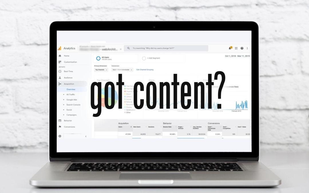 The Proof is in the Data – You Need More Content